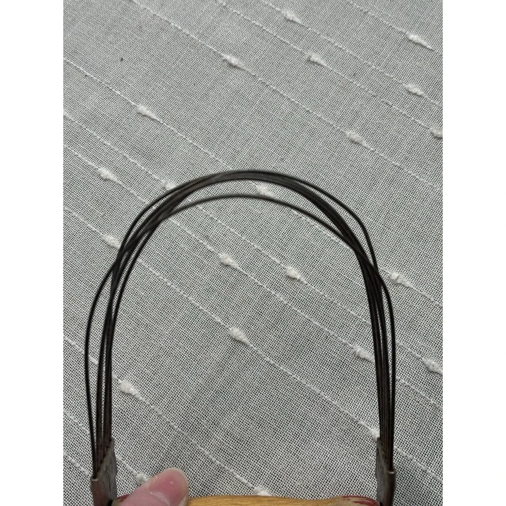 Vintage Androck Wire Pastry Blender Dough Cutter Hand Mixer Wood Handle USA Farm